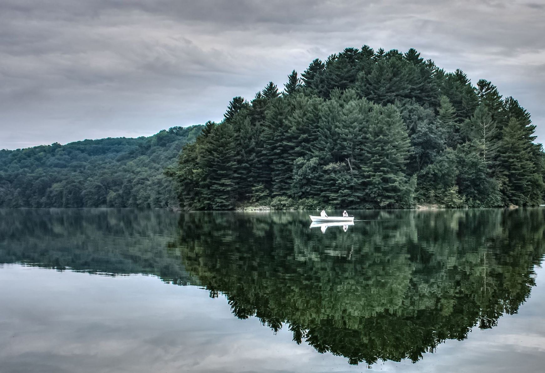 Early-morning fishing